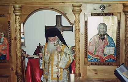 M. SIMEON at the end of the first Divine Liturgy in the new chapel of Saint JOHN of RILA, Lissabon