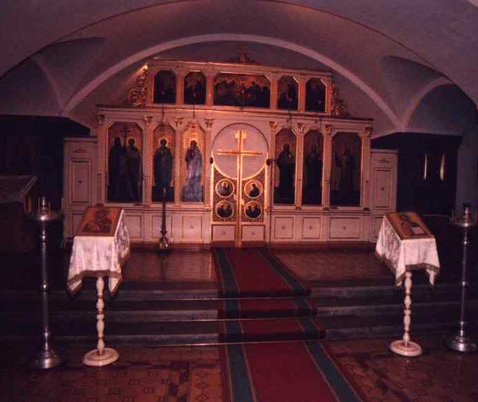 Unterkirche: Ikonostas