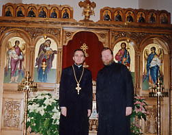 Parish Rector Archpriest IVAN and Diocesan Protodeacon Stefan 1994